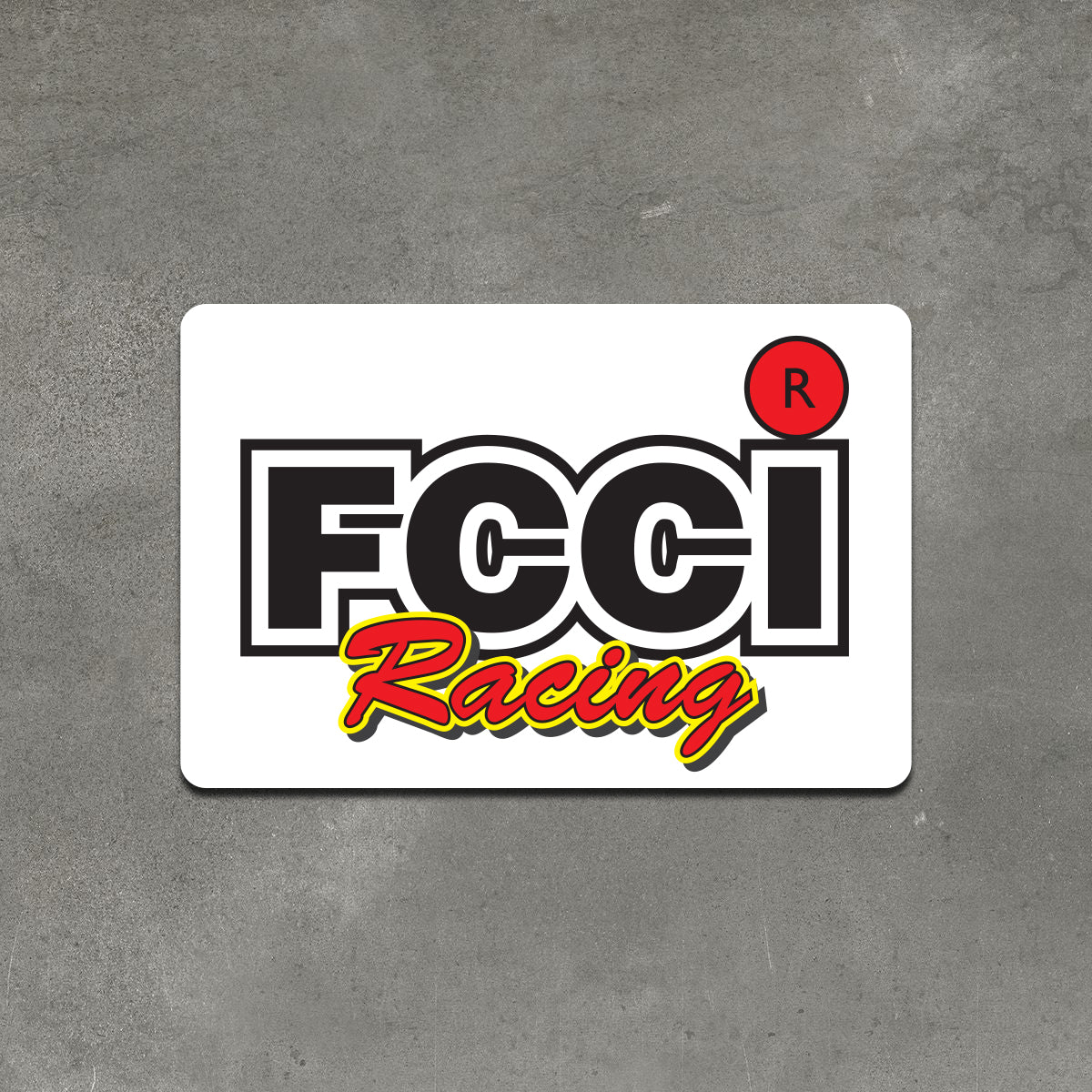 FCCI Racing Sticker