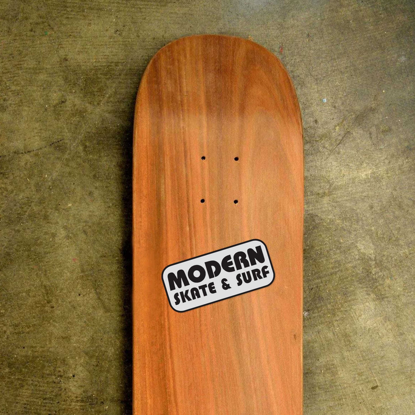 Modern Skate & Surf Skateboard Logo Vinyl Decal Sticker – Waterproof & UV Resistant