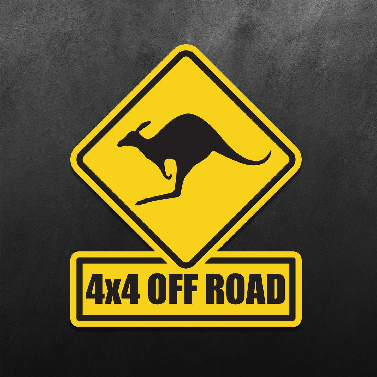 Kangaroo 4x4 Off Road Sign Sticker