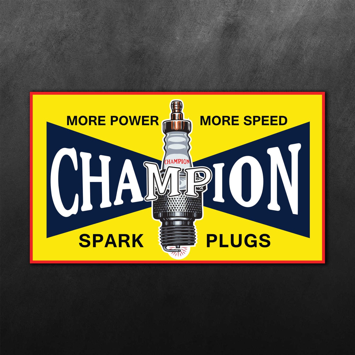 Champion Spark Plug Sticker