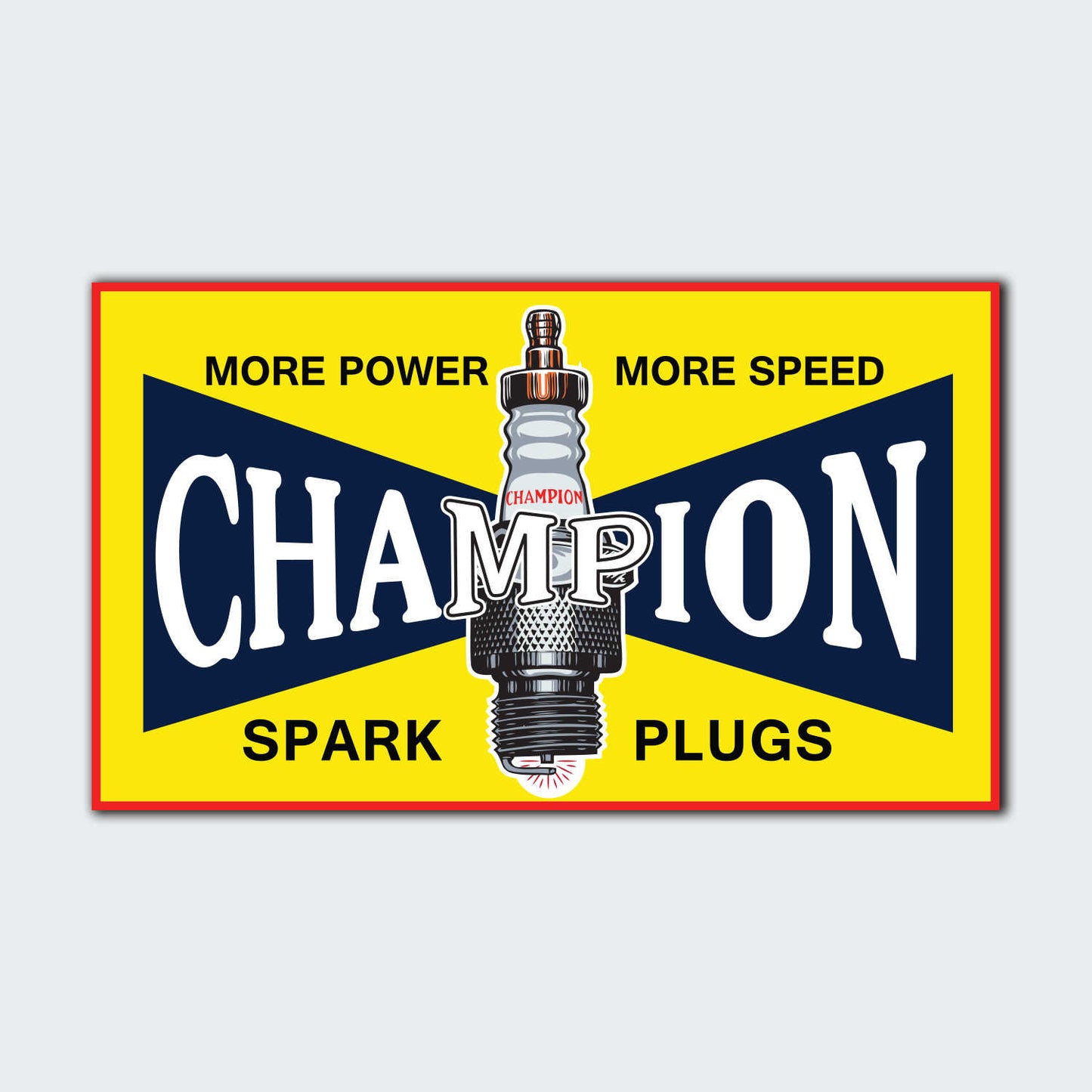 Champion Spark Plug Sticker