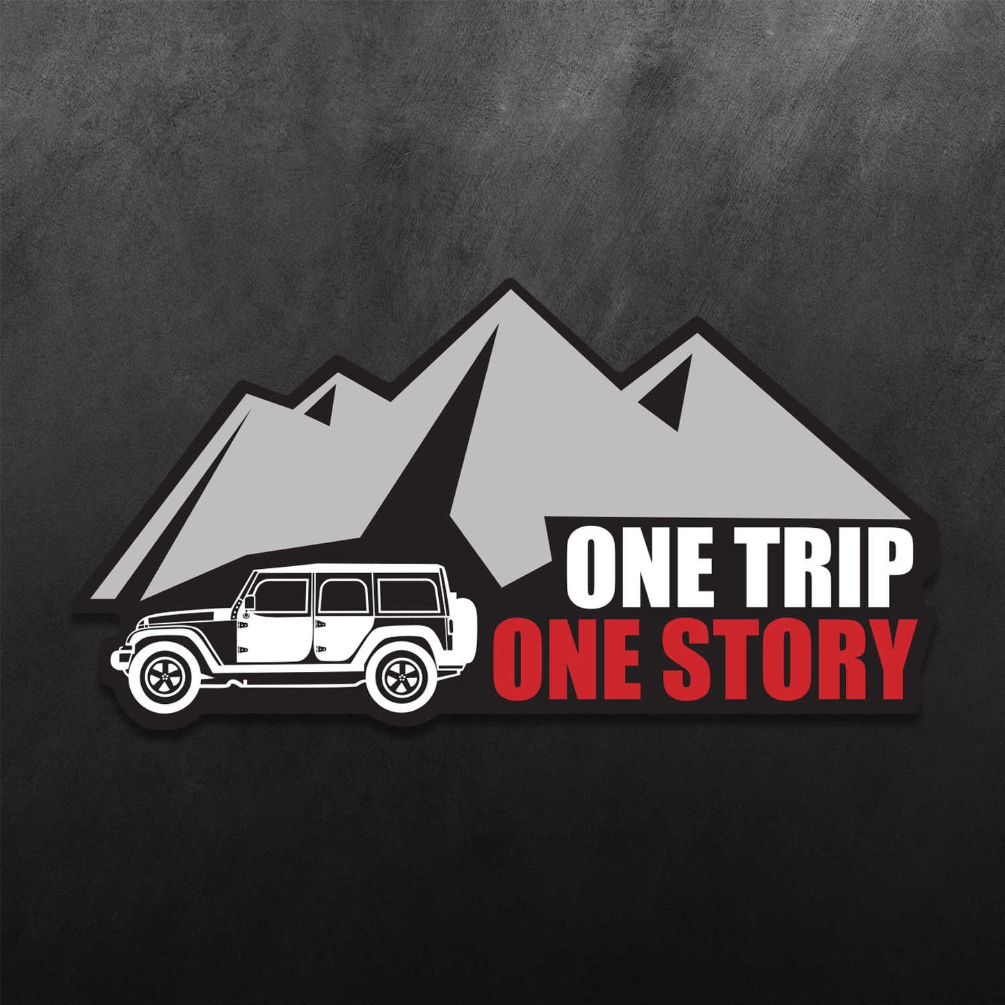 Jeep One Trip One Story Sticker