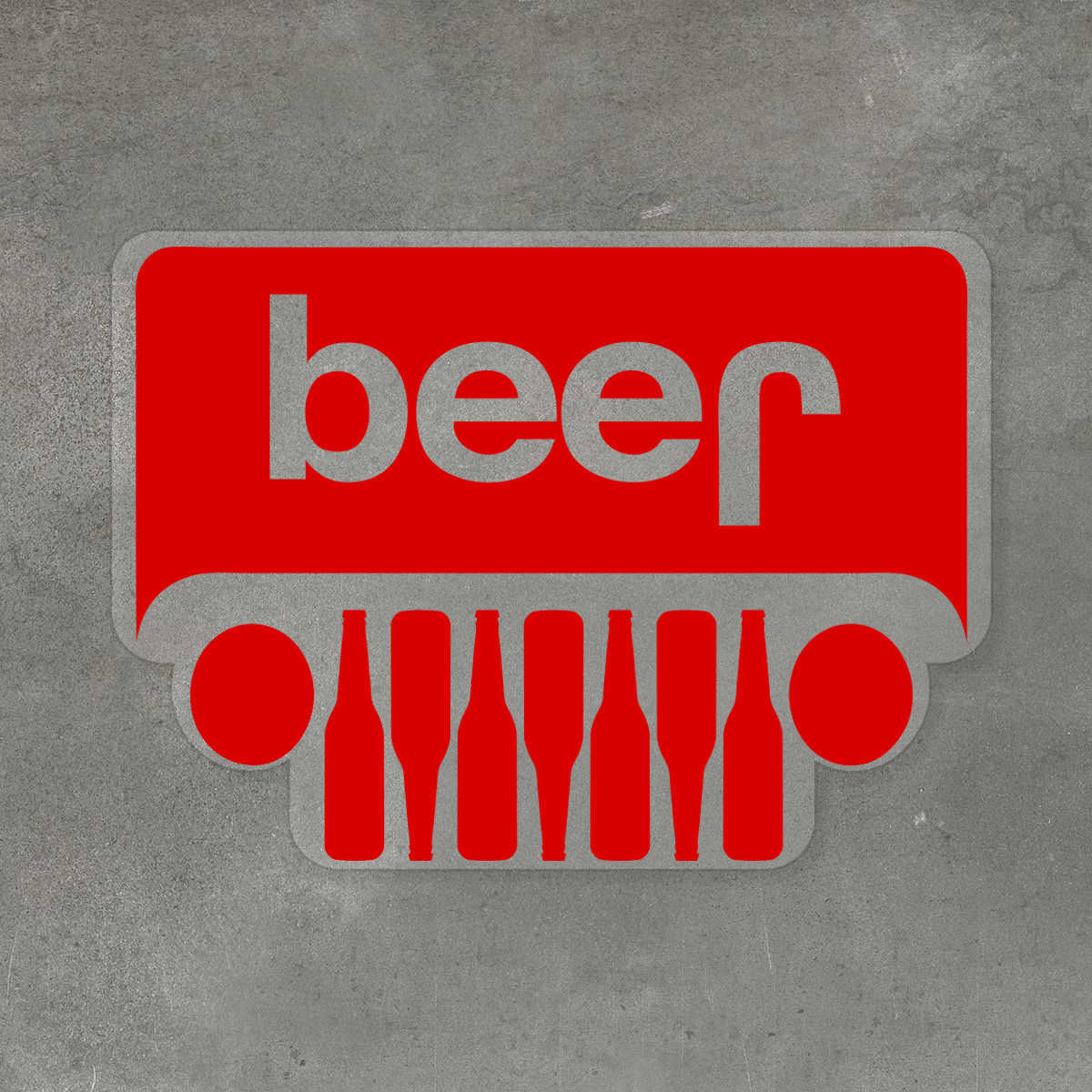 Jeep Beer Sticker
