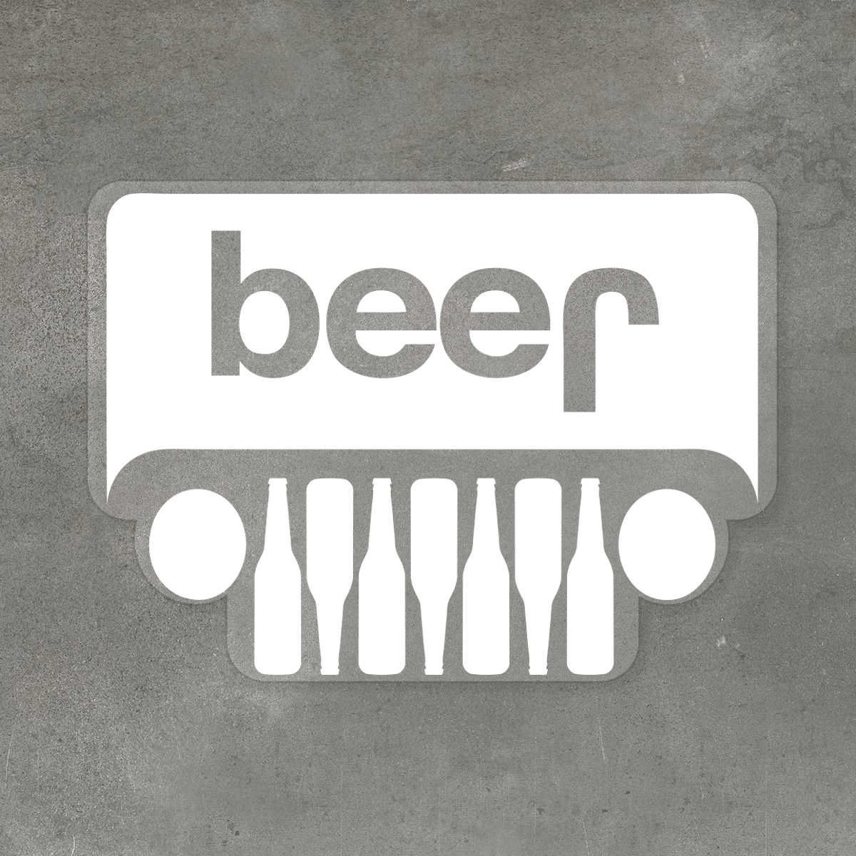 Jeep Beer Sticker