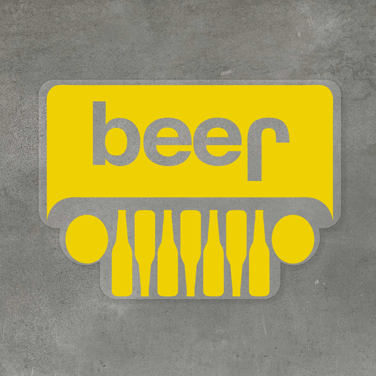 Jeep Beer Sticker