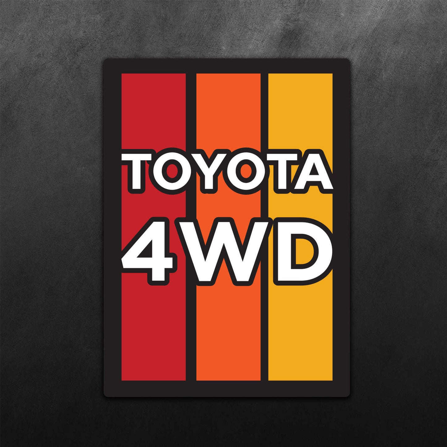 Retro Toyota 4x4 4WD Sticker for Toyota