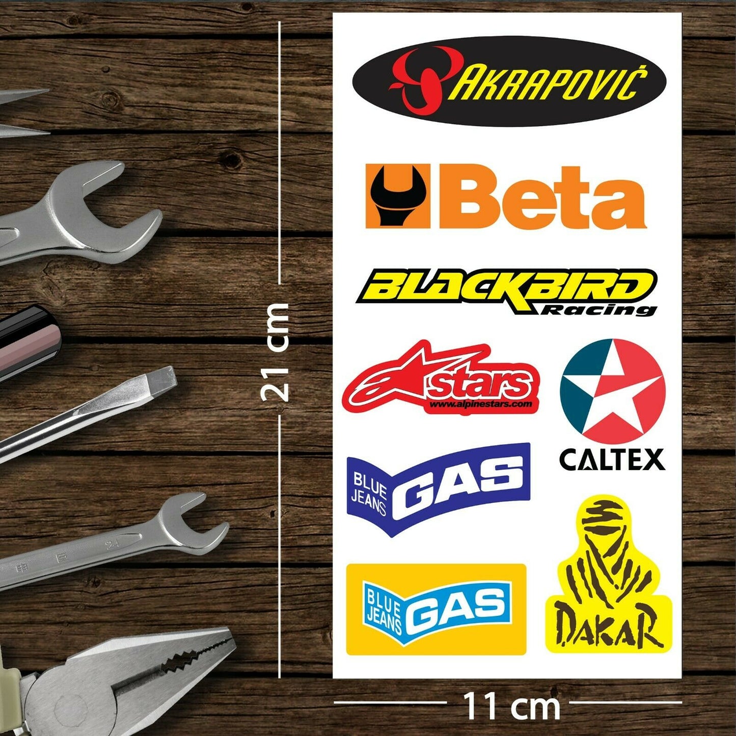 Assorted Motorcycle Bike Stickers Set Pack 09 Racing Decal