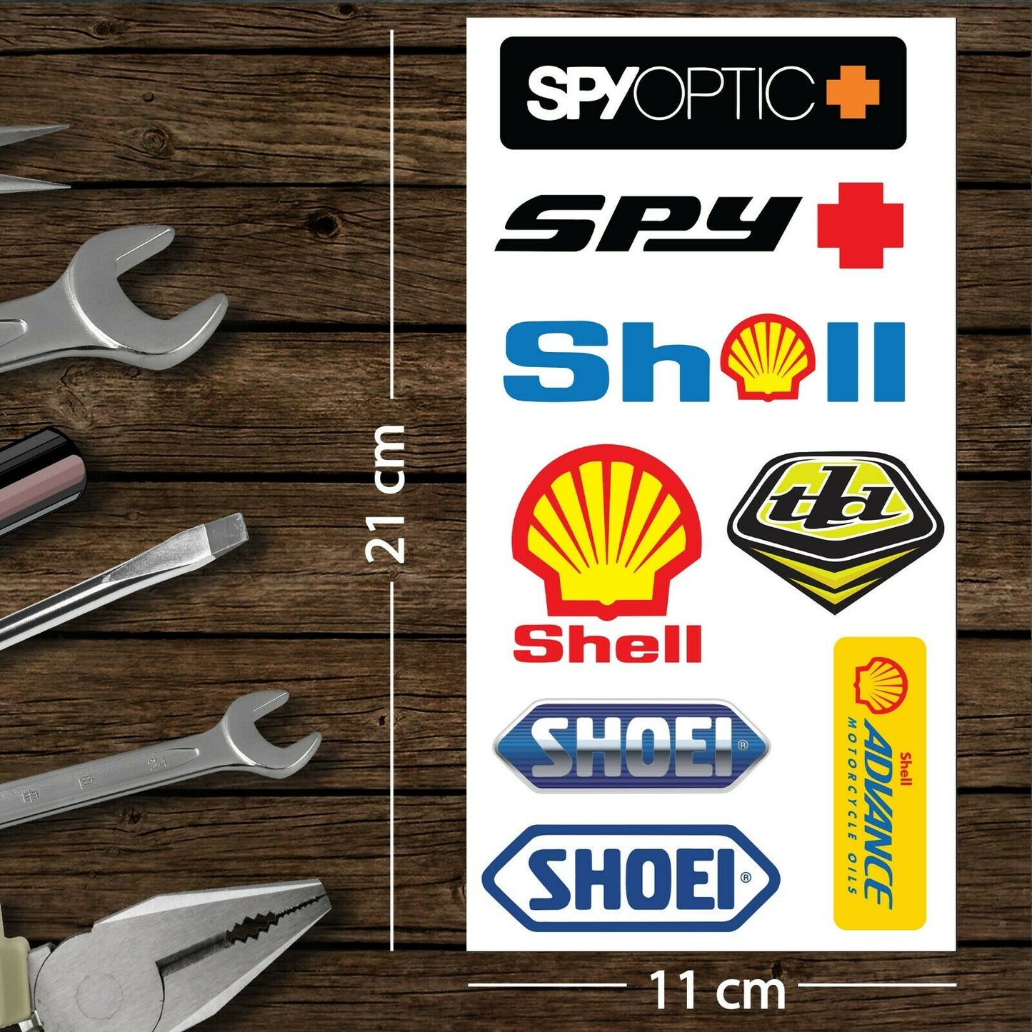 Assorted Motorcycle Bike Stickers Set Pack 18 Racing Decal