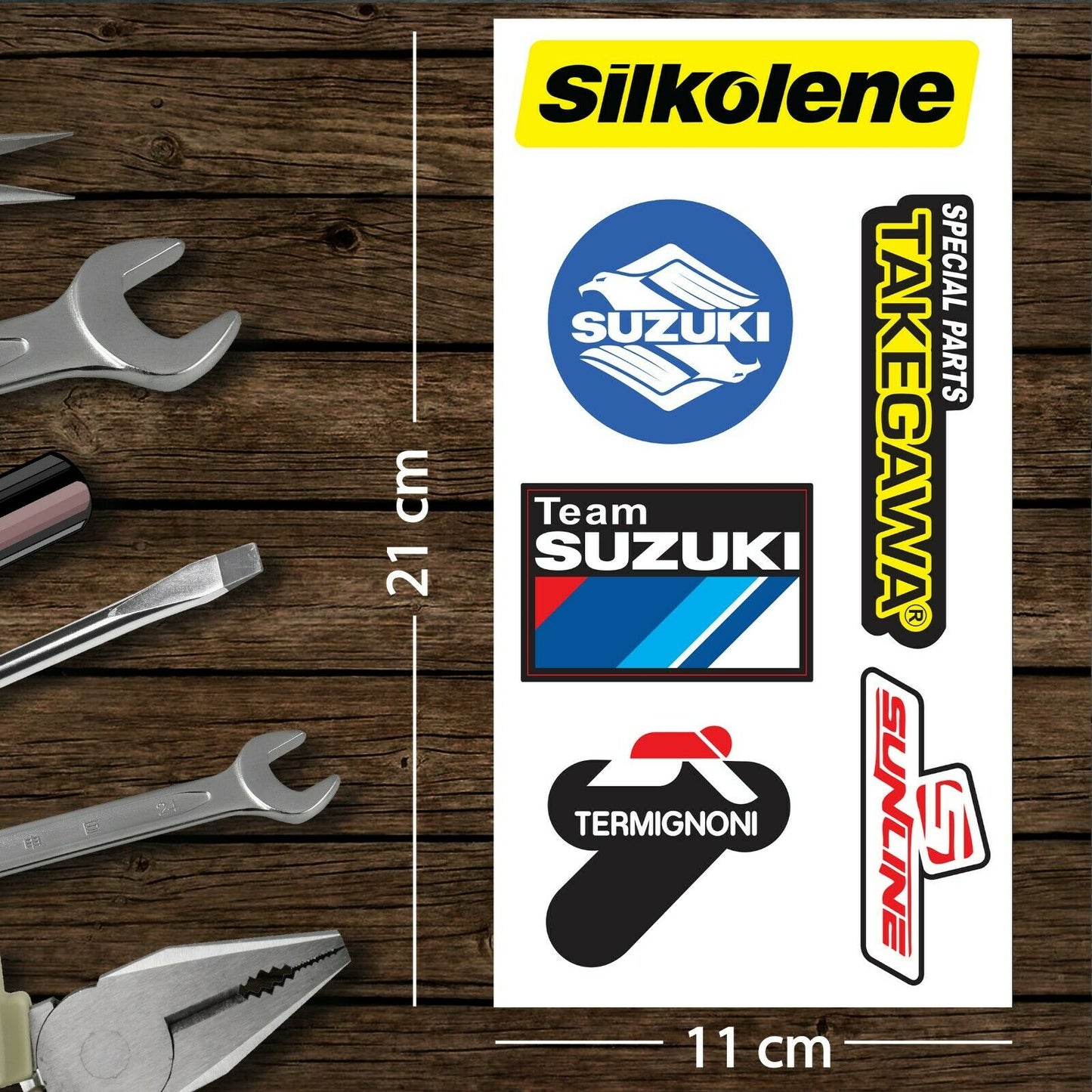 Assorted Motorcycle Bike Stickers Set Pack 21 Racing Decal