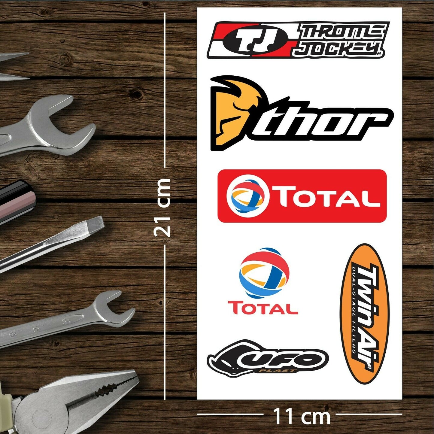 Assorted Motorcycle Bike Stickers Set Pack 22 Racing Decal