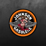 Johnson Gasoline PinUp Girl Sticker