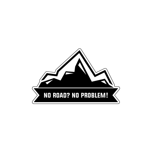 No Road No Problem Sticker