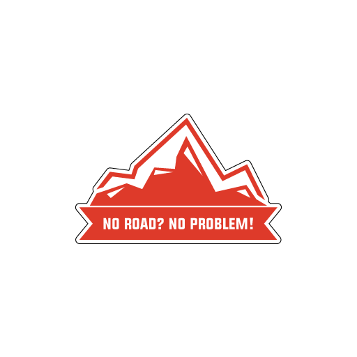 No Road No Problem Sticker