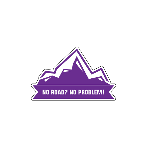No Road No Problem Sticker