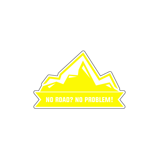 No Road No Problem Sticker