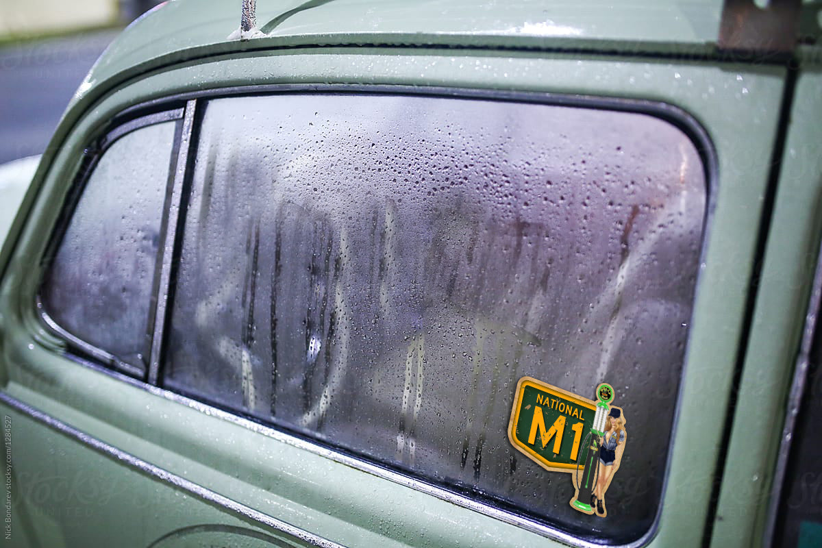 National M1 Polly Gas PinUp Girl Sticker