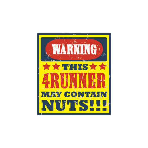 Warning May Contain Nut Sticker - Available in many options