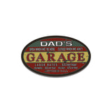 Distress Style Dads Garage Sticker