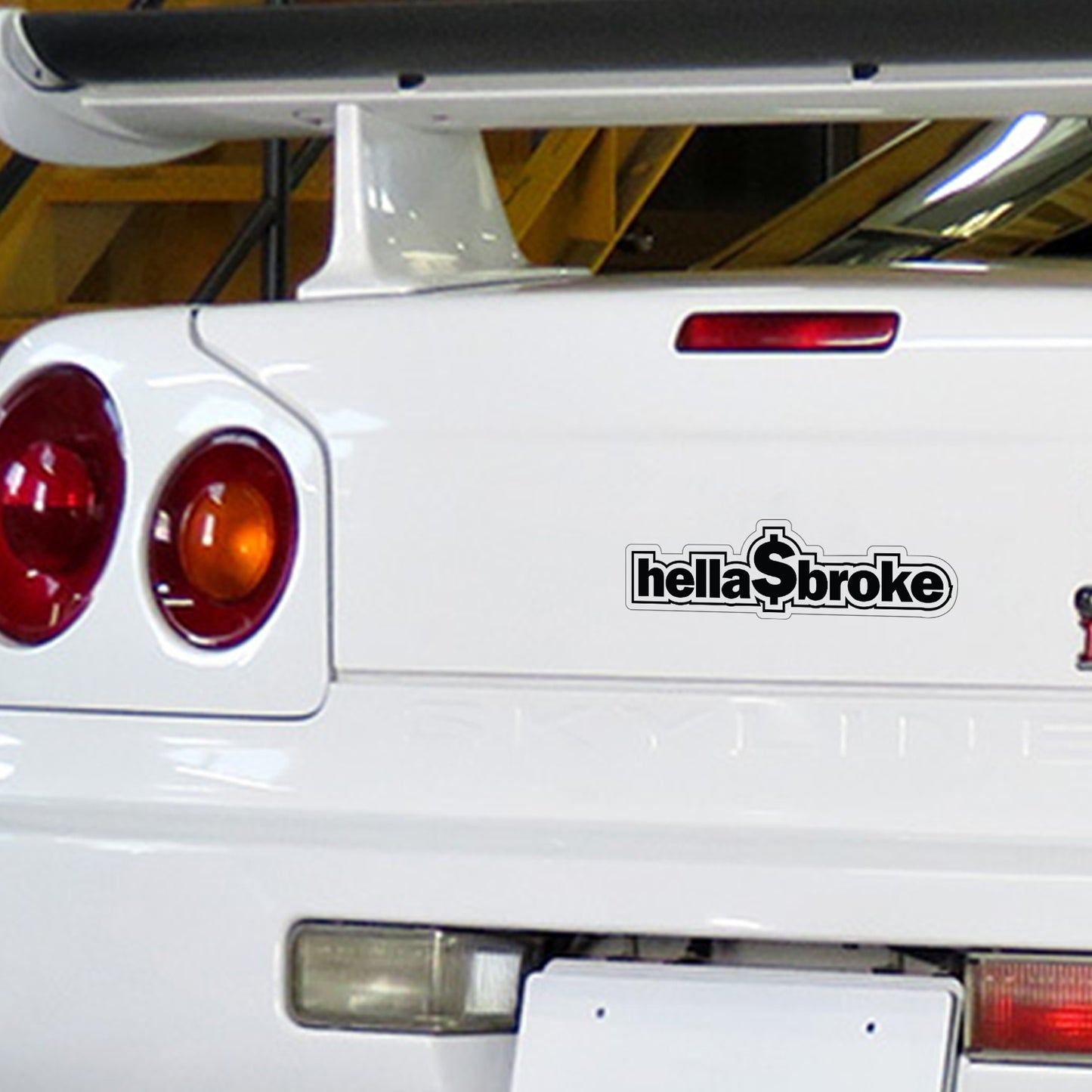 Hella Broke Sticker