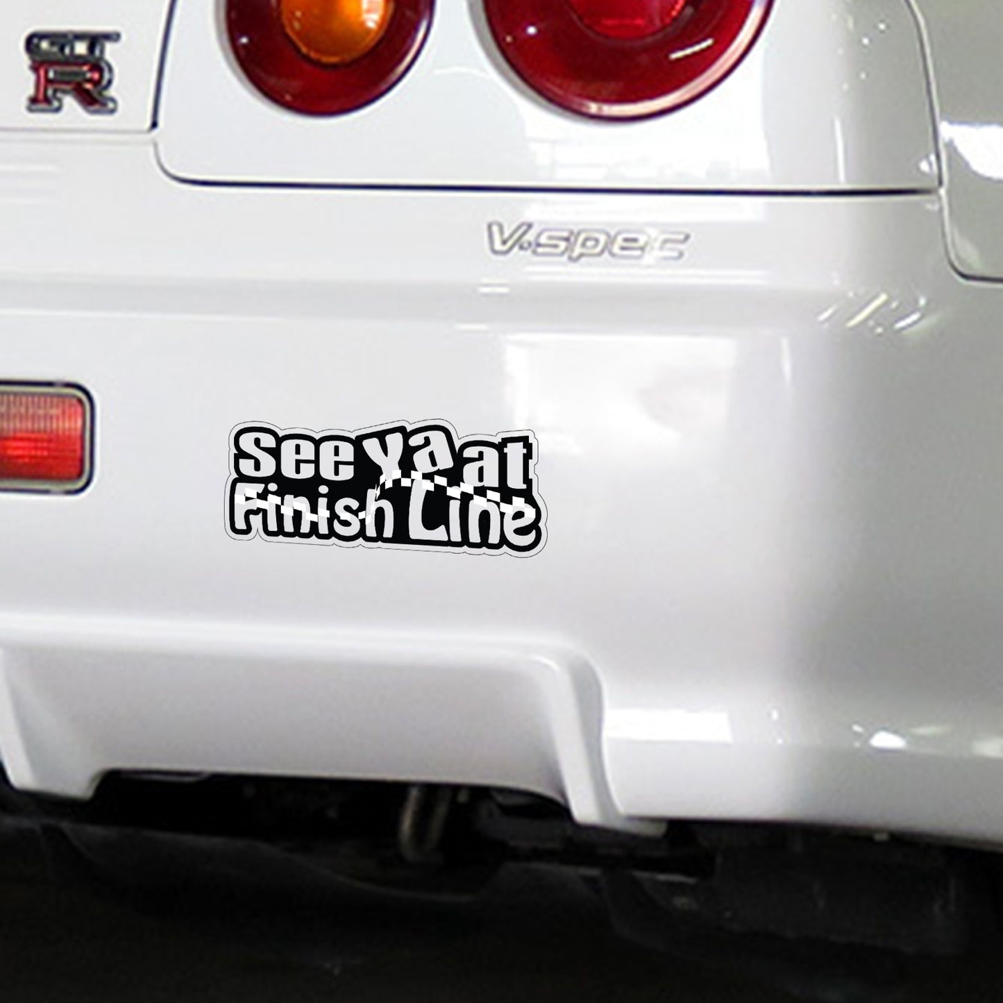See Ya At Finish Line Sticker