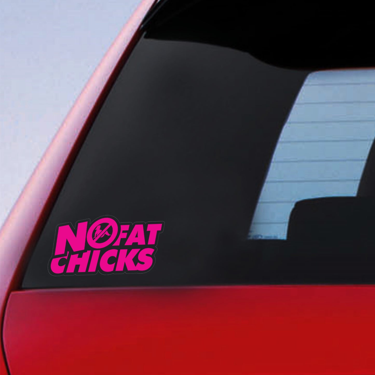 JDM No Fat Chicks Sticker