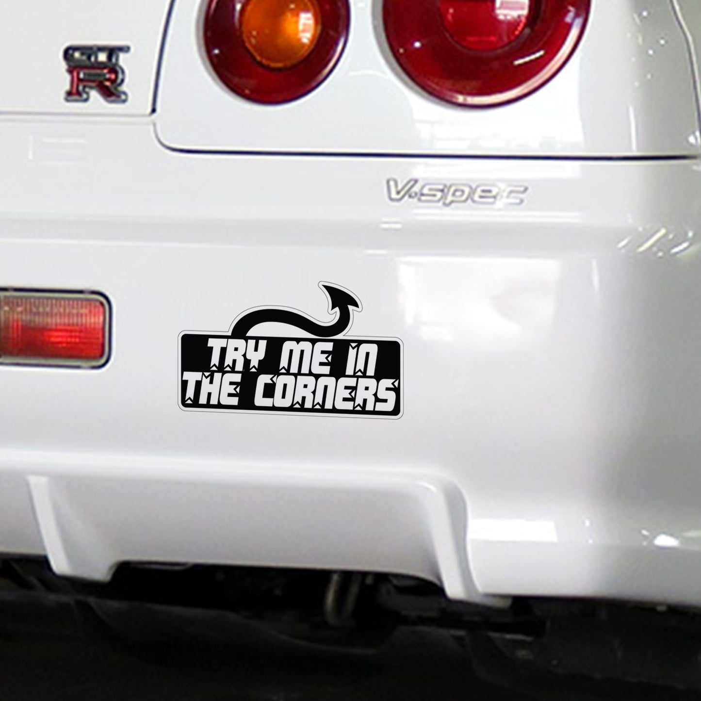Try Me In The Corner Sticker