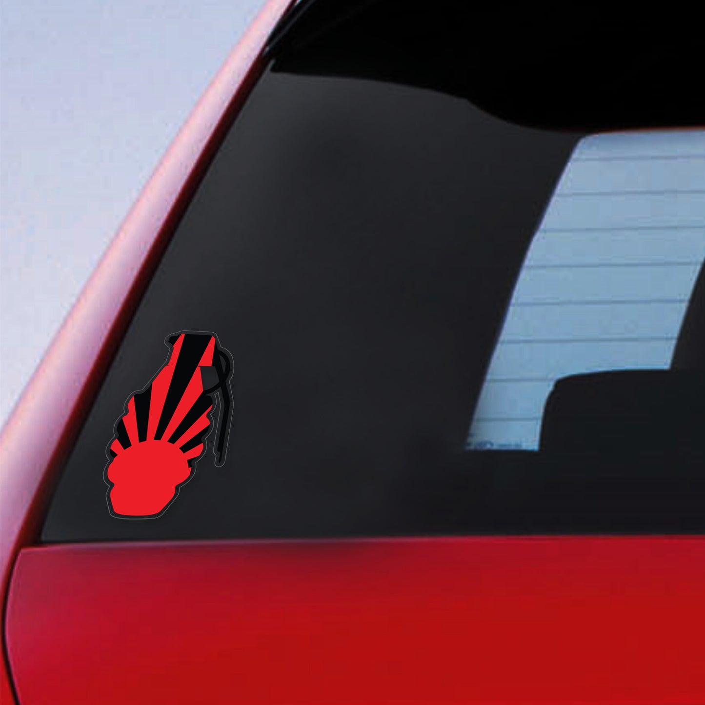 Grenade Rising Sun Sticker