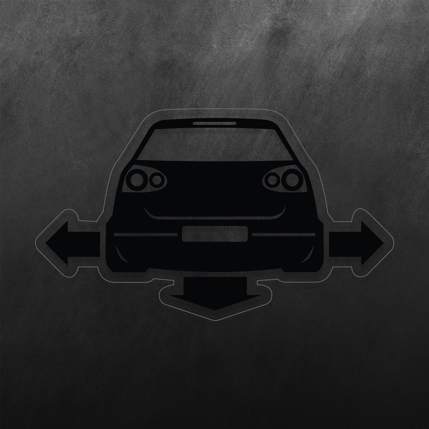 Car Arrow Direction Sticker