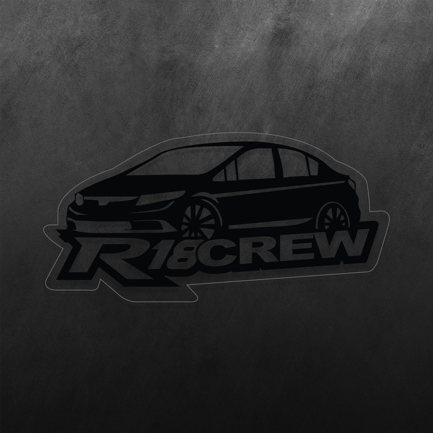 R18crew Sticker