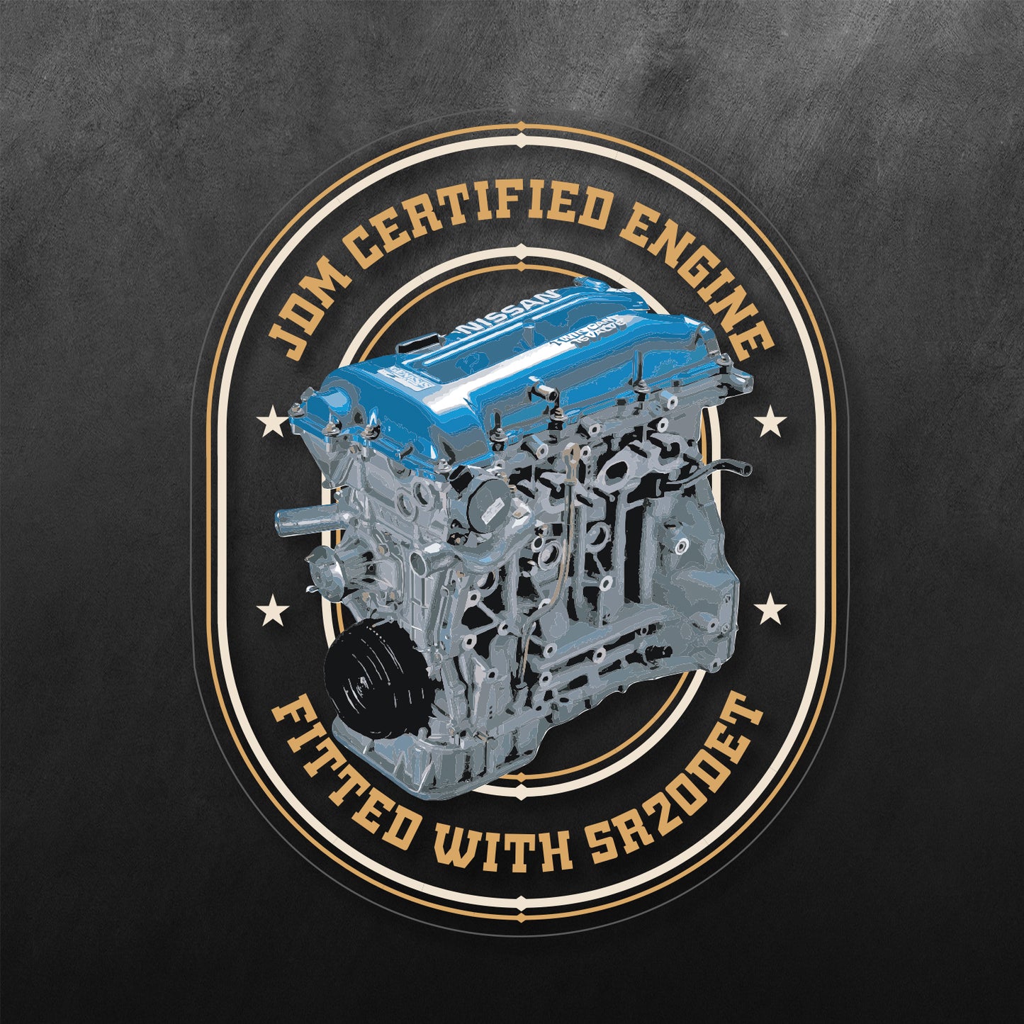 SR20DET Engine JDM Sticker for Nissan