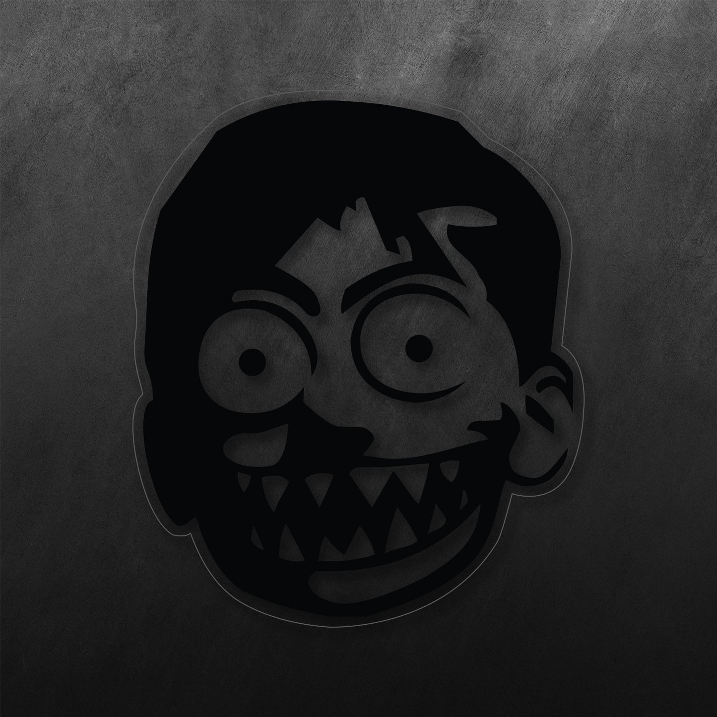 Scary Smile Boy Sticker