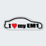 I Love My EM1 Sticker