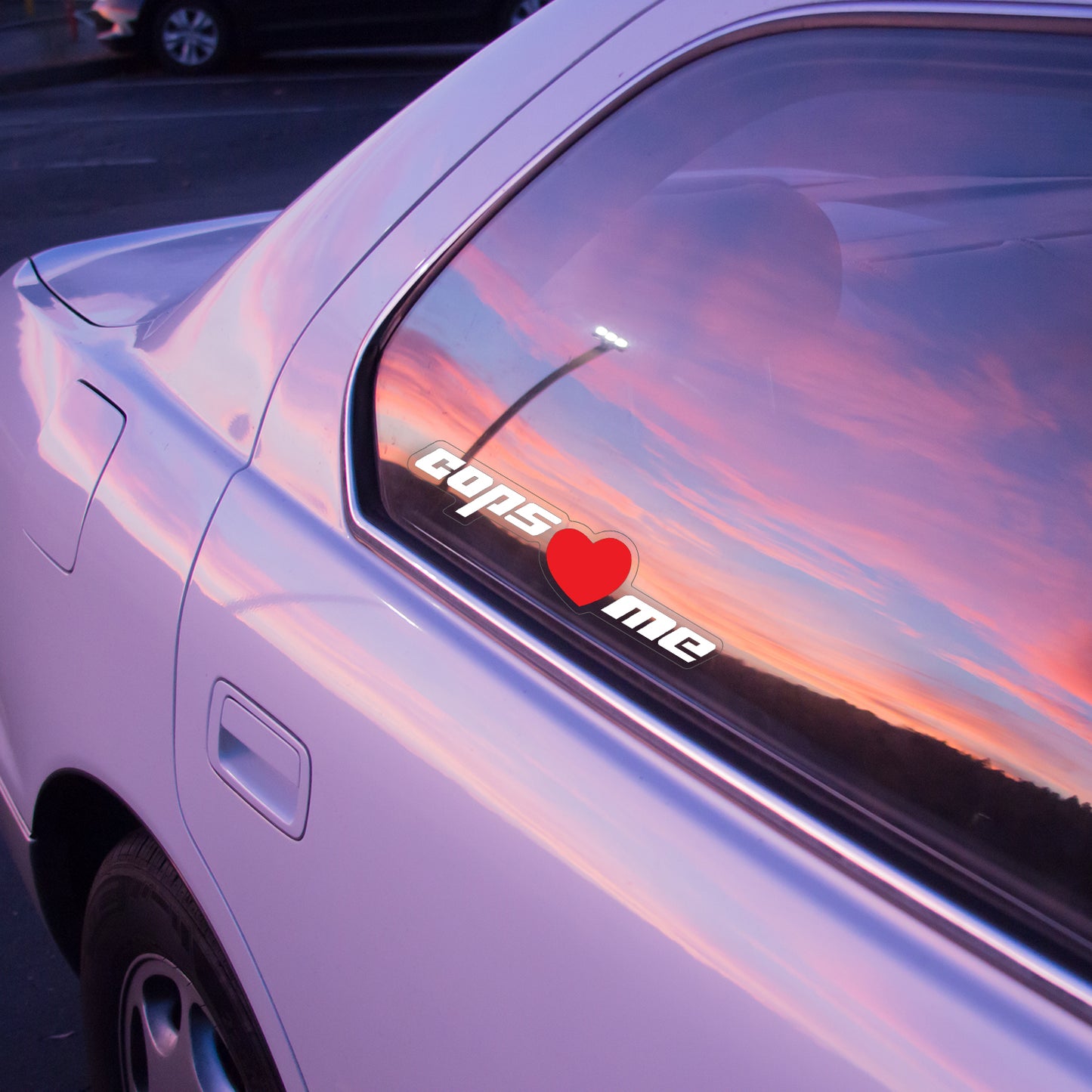 JDM Heart Cops Love Me Sticker