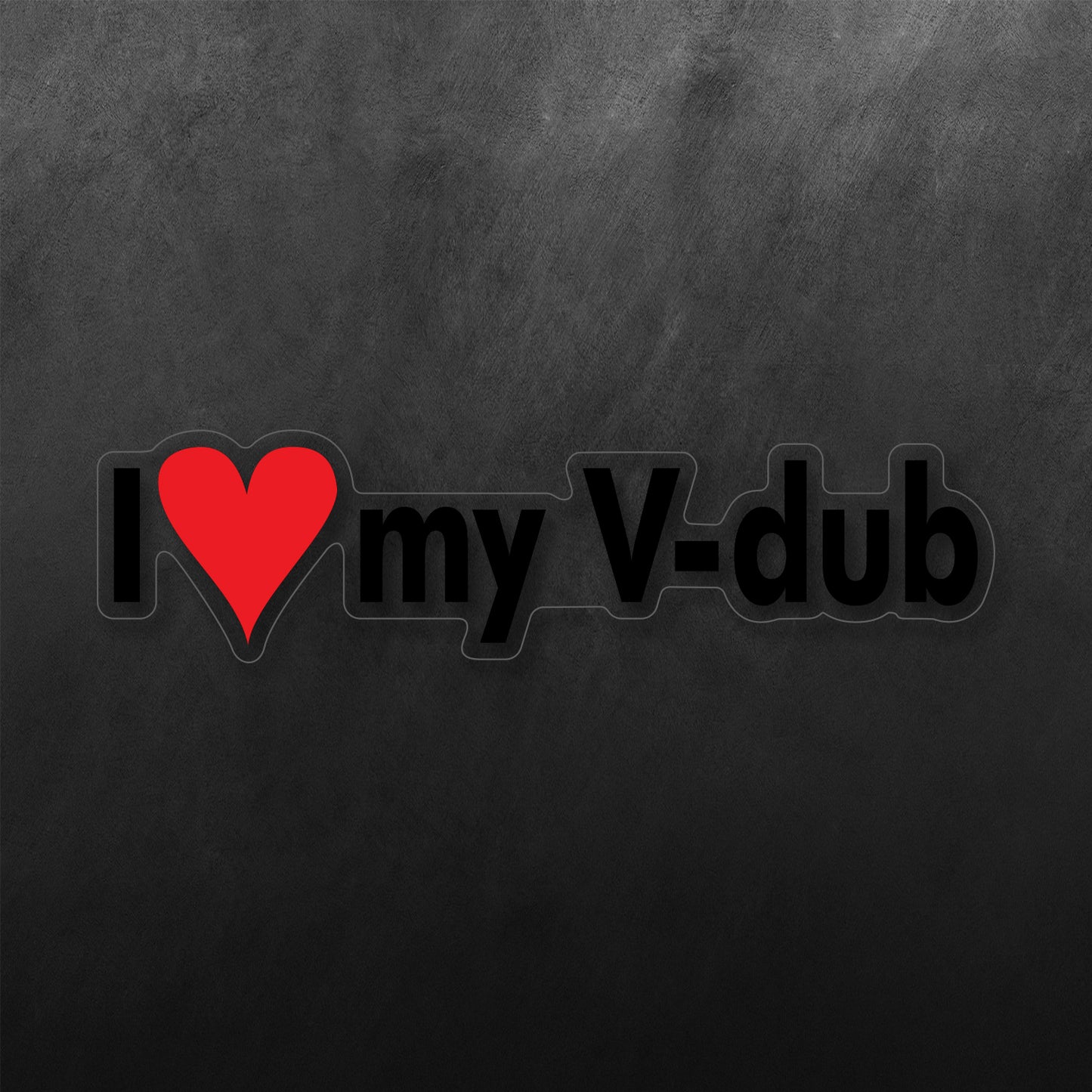 JDM I Love My V-dub Sticker