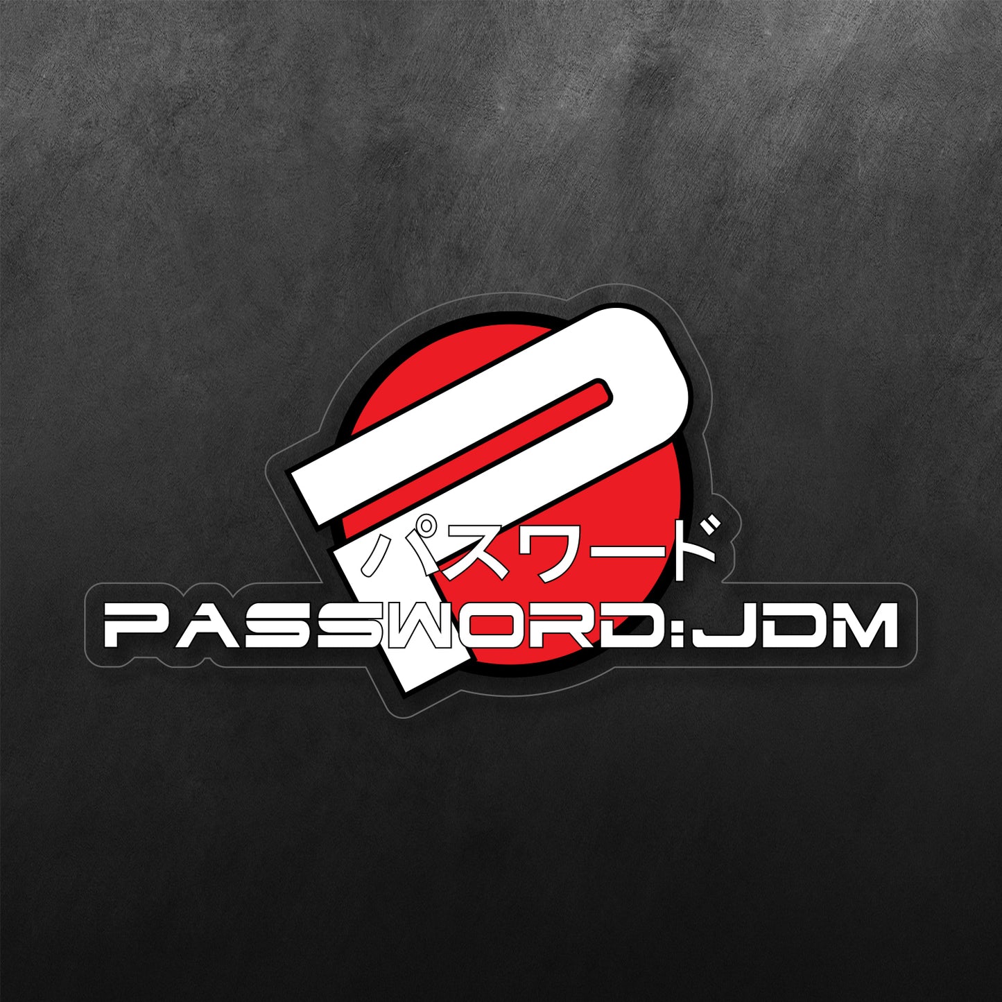 Password JDM Sticker
