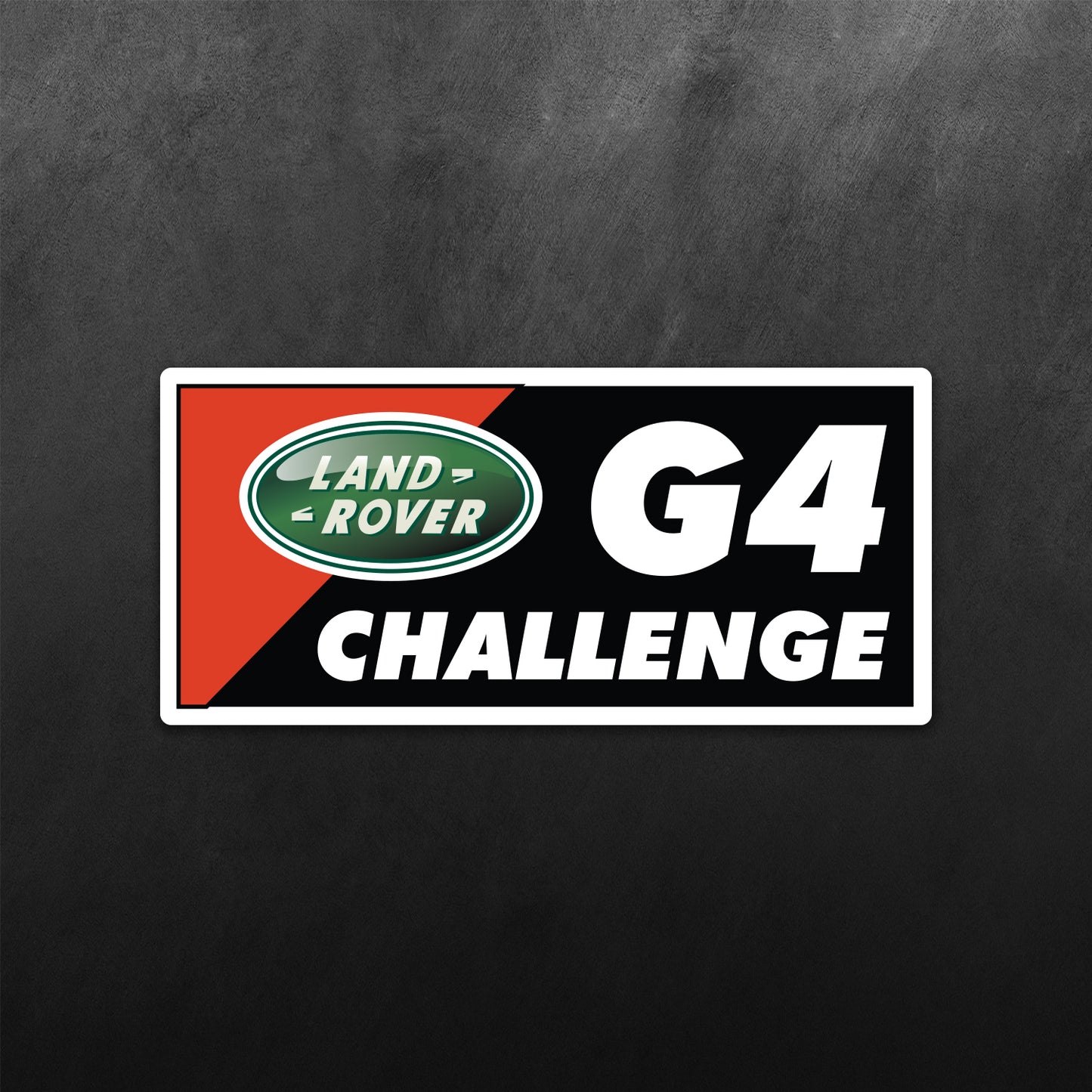 G4 Challenge Sticker for Land Rover