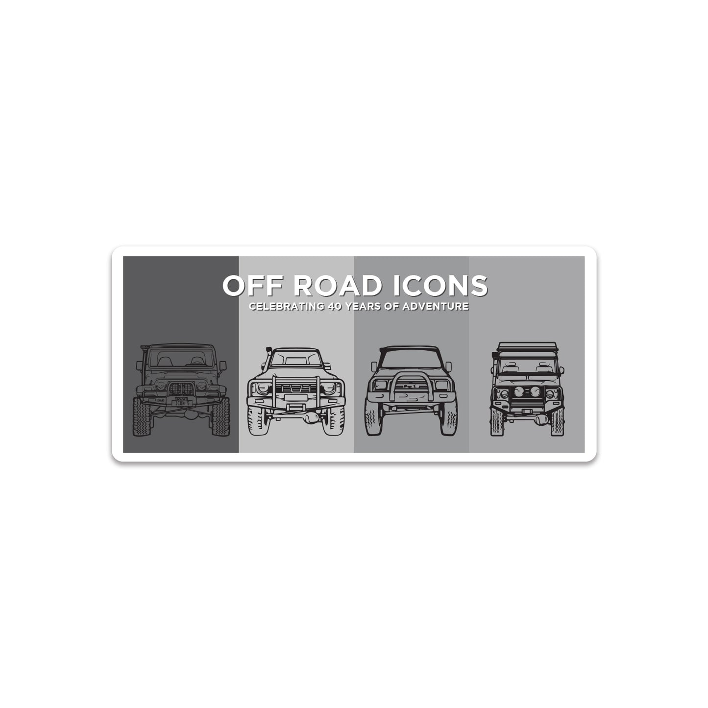 Off Road 40 Years of Adventure Sticker for Toyota