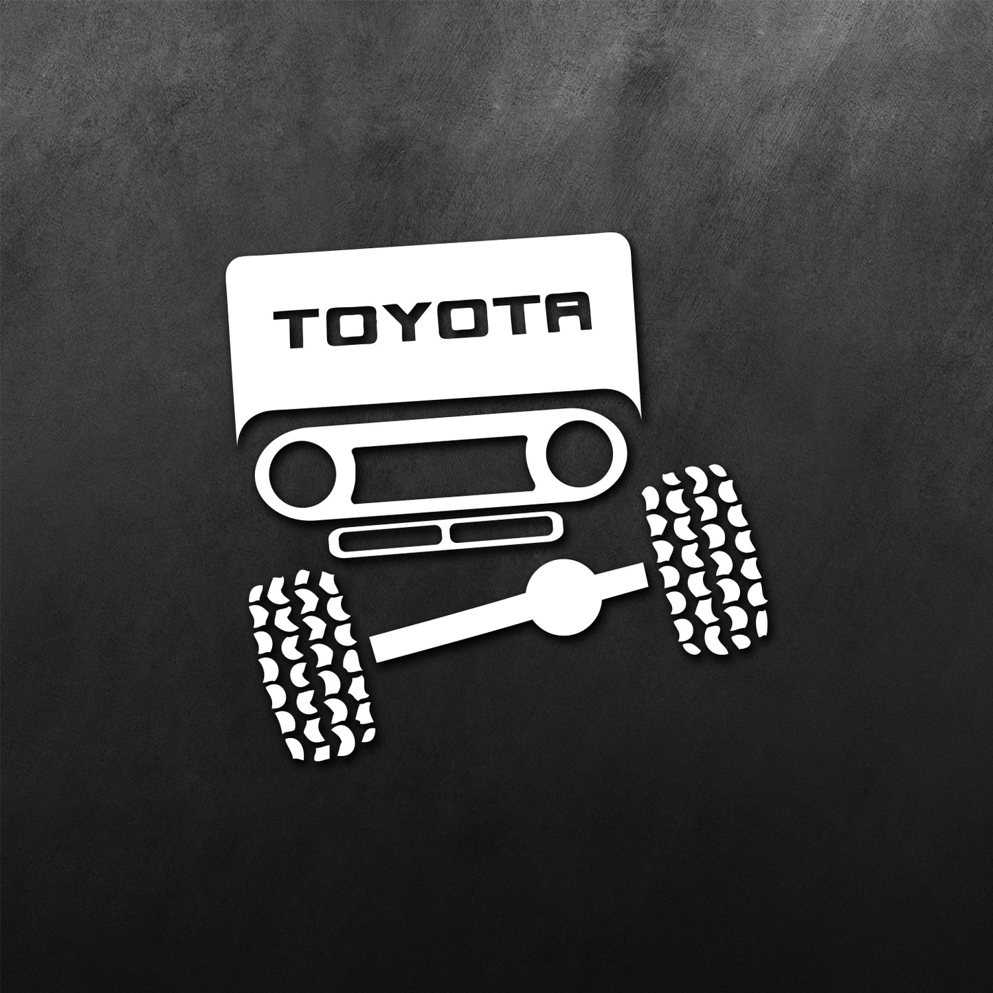 Face Front View Sticker for FJ40