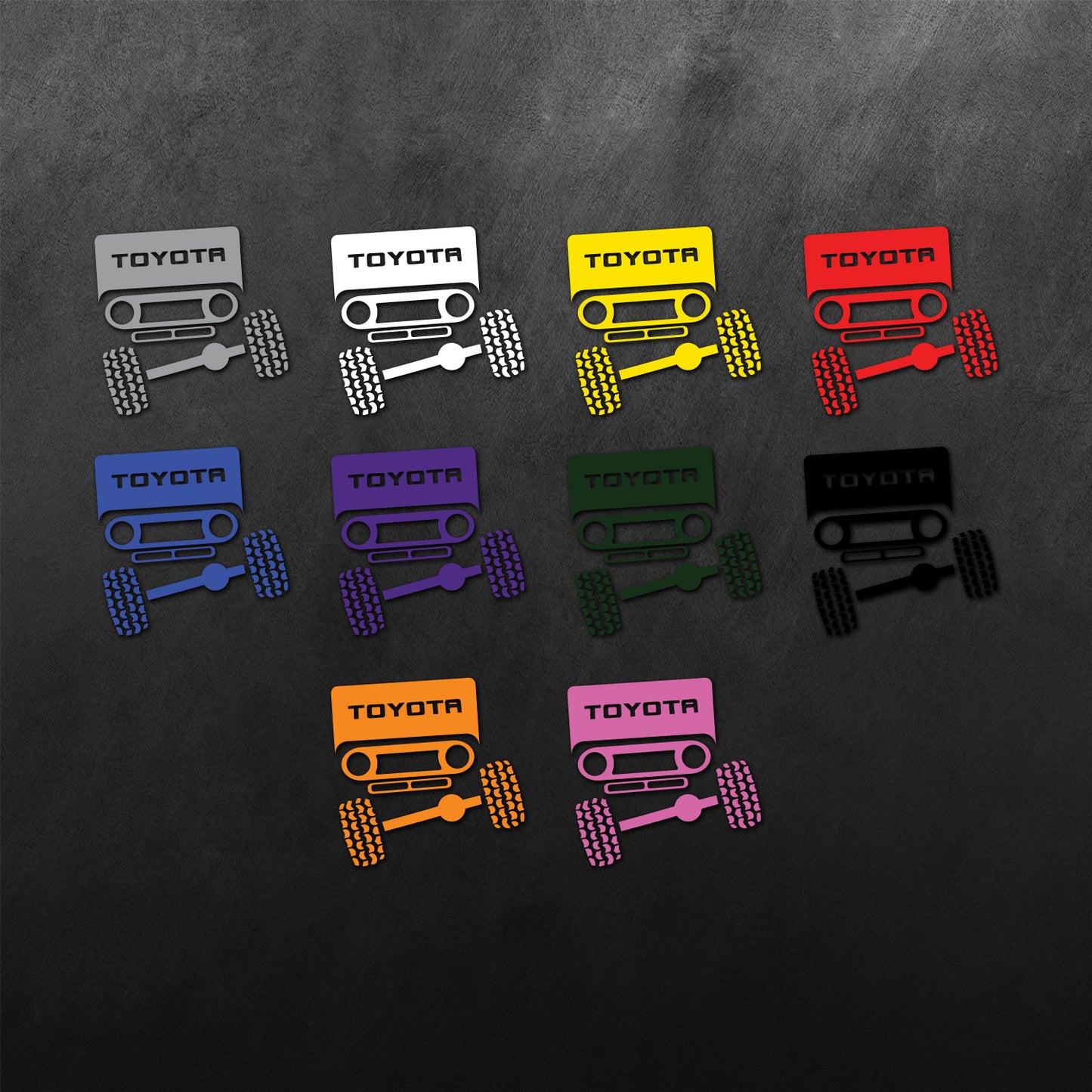 Face Front View Sticker for FJ40