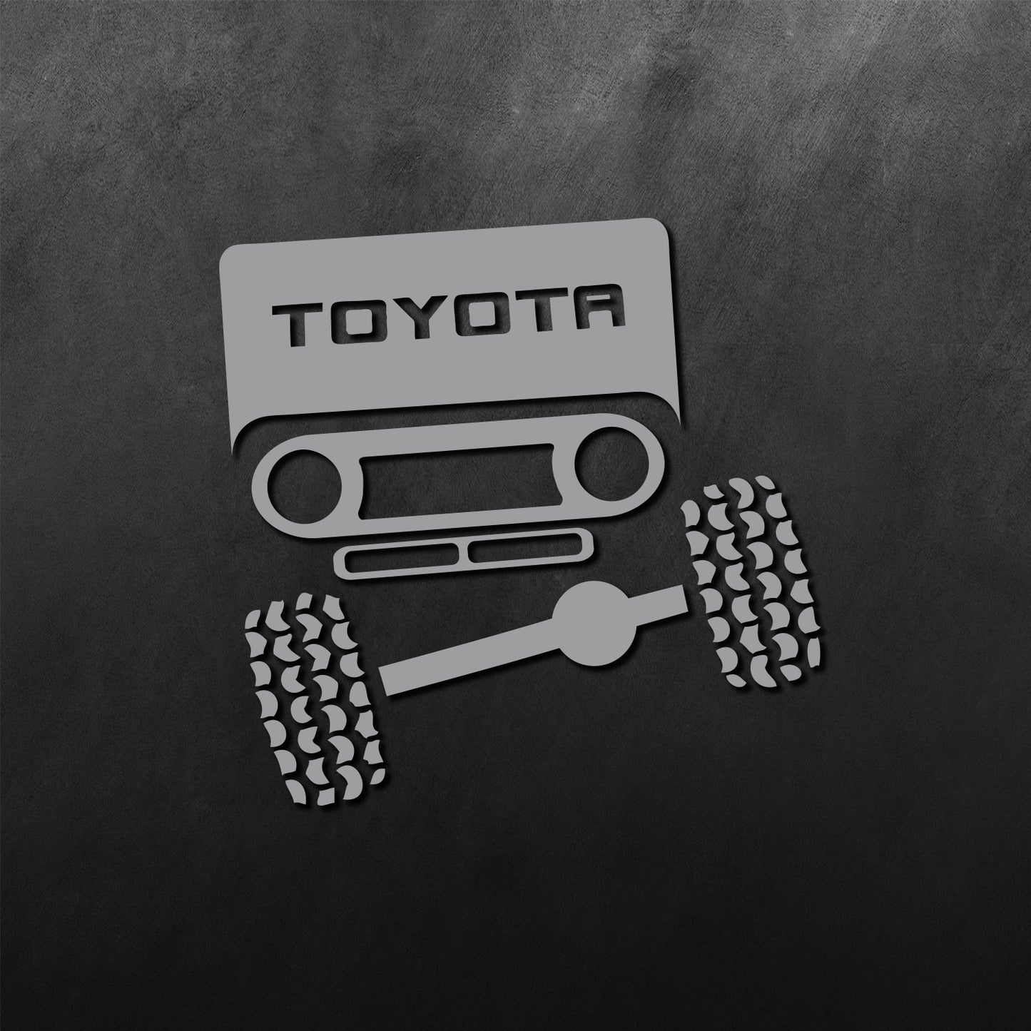 Face Front View Sticker for FJ40