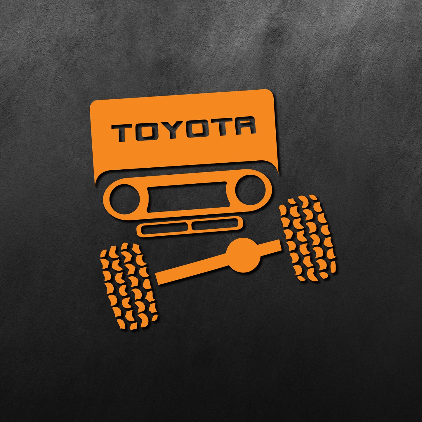 Face Front View Sticker for FJ40