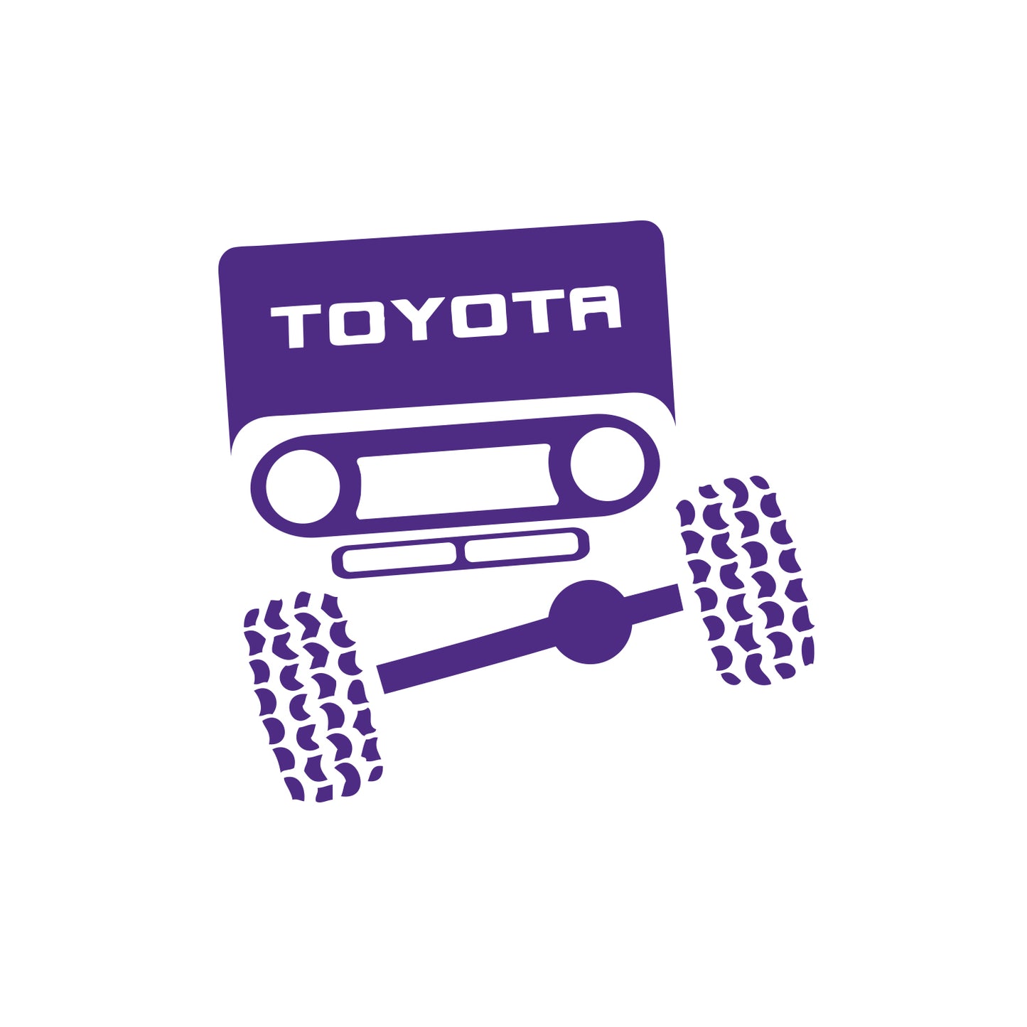 Face Front View Sticker for FJ40