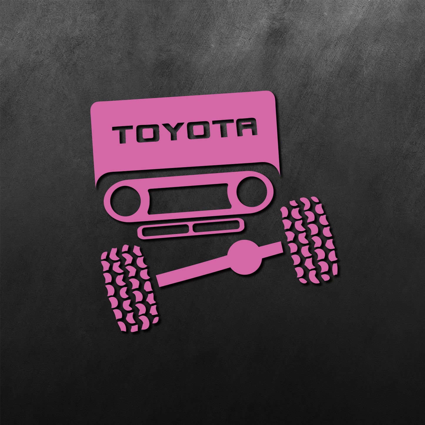 Face Front View Sticker for FJ40