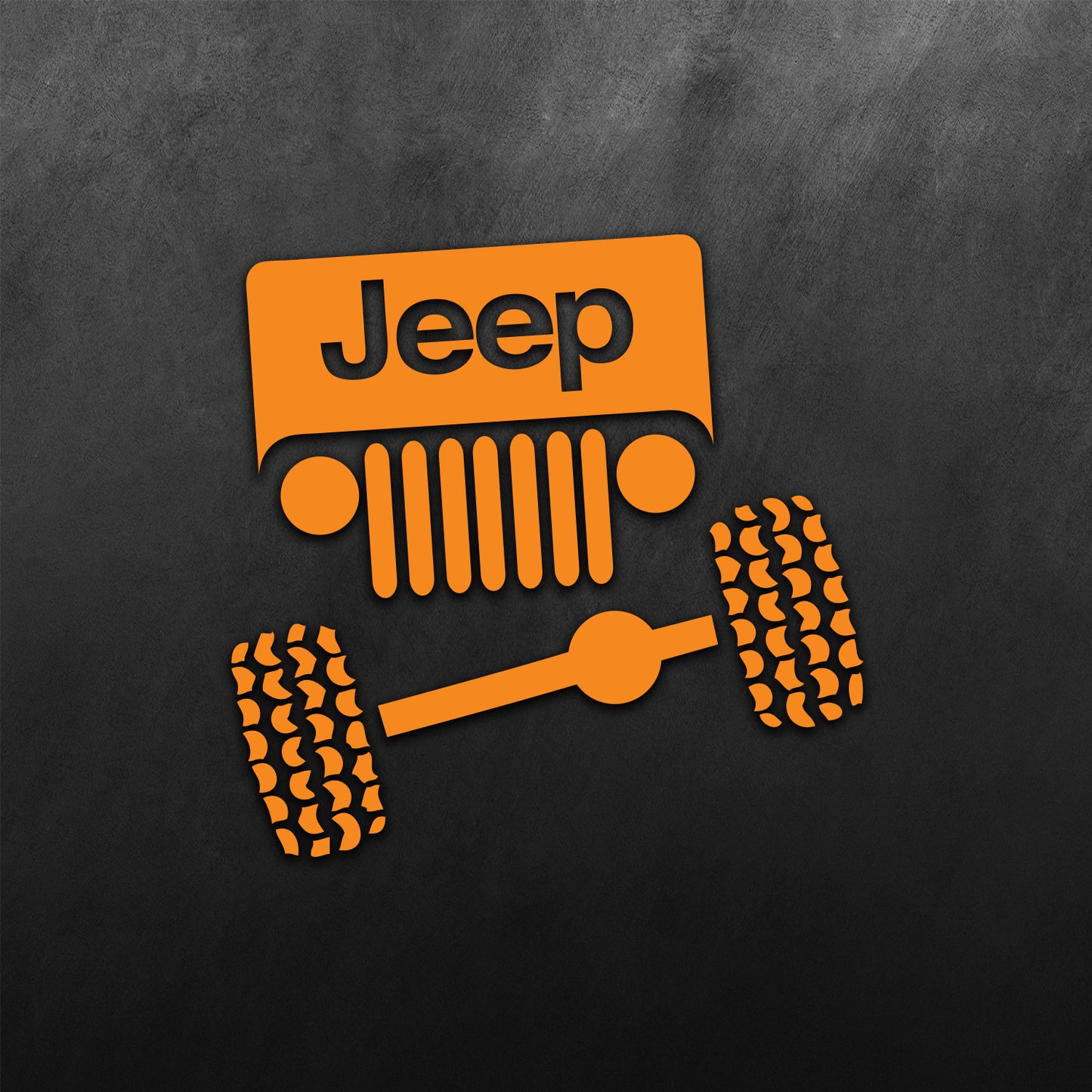 Face Front View Sticker for Jeep