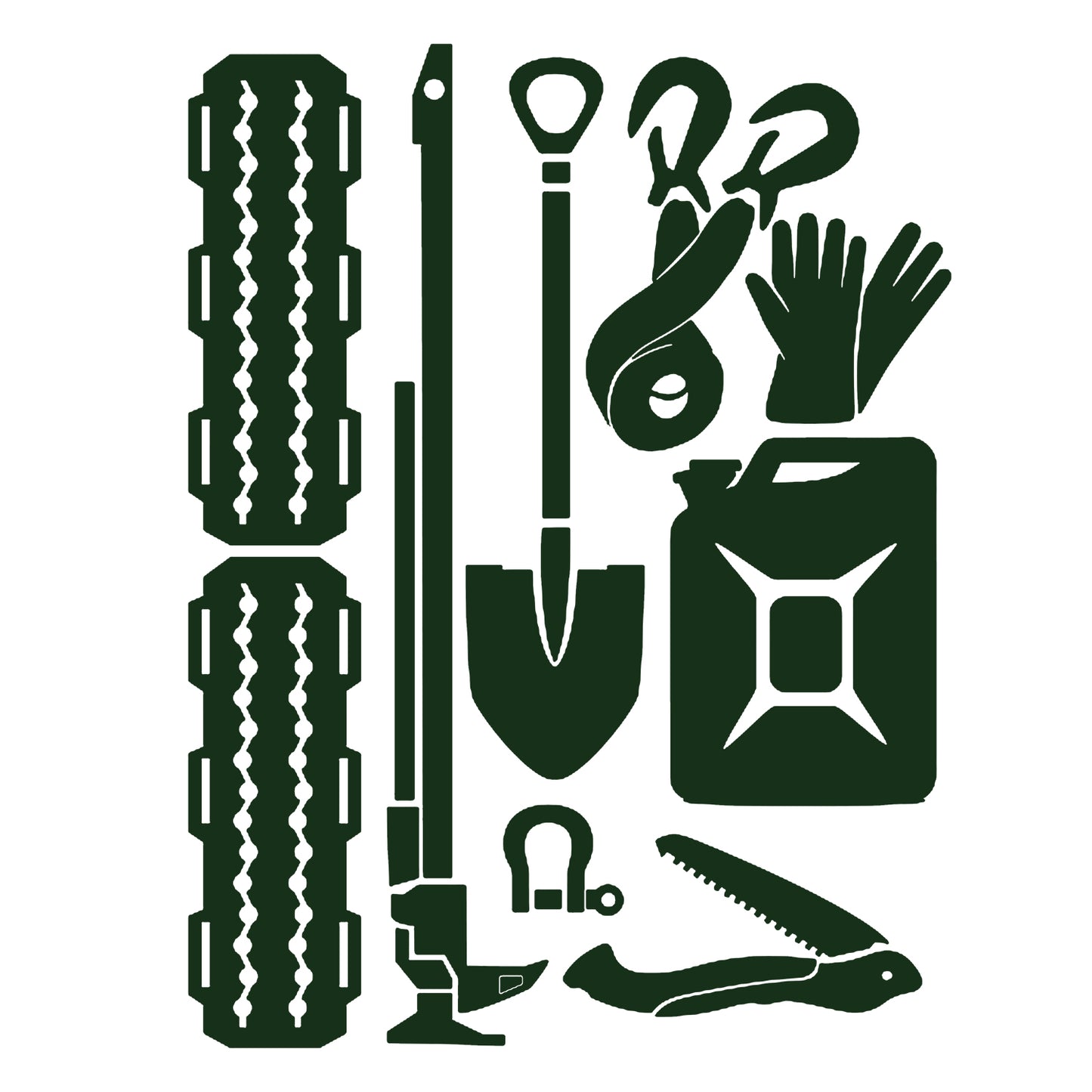 4WD Recovery kit Sticker