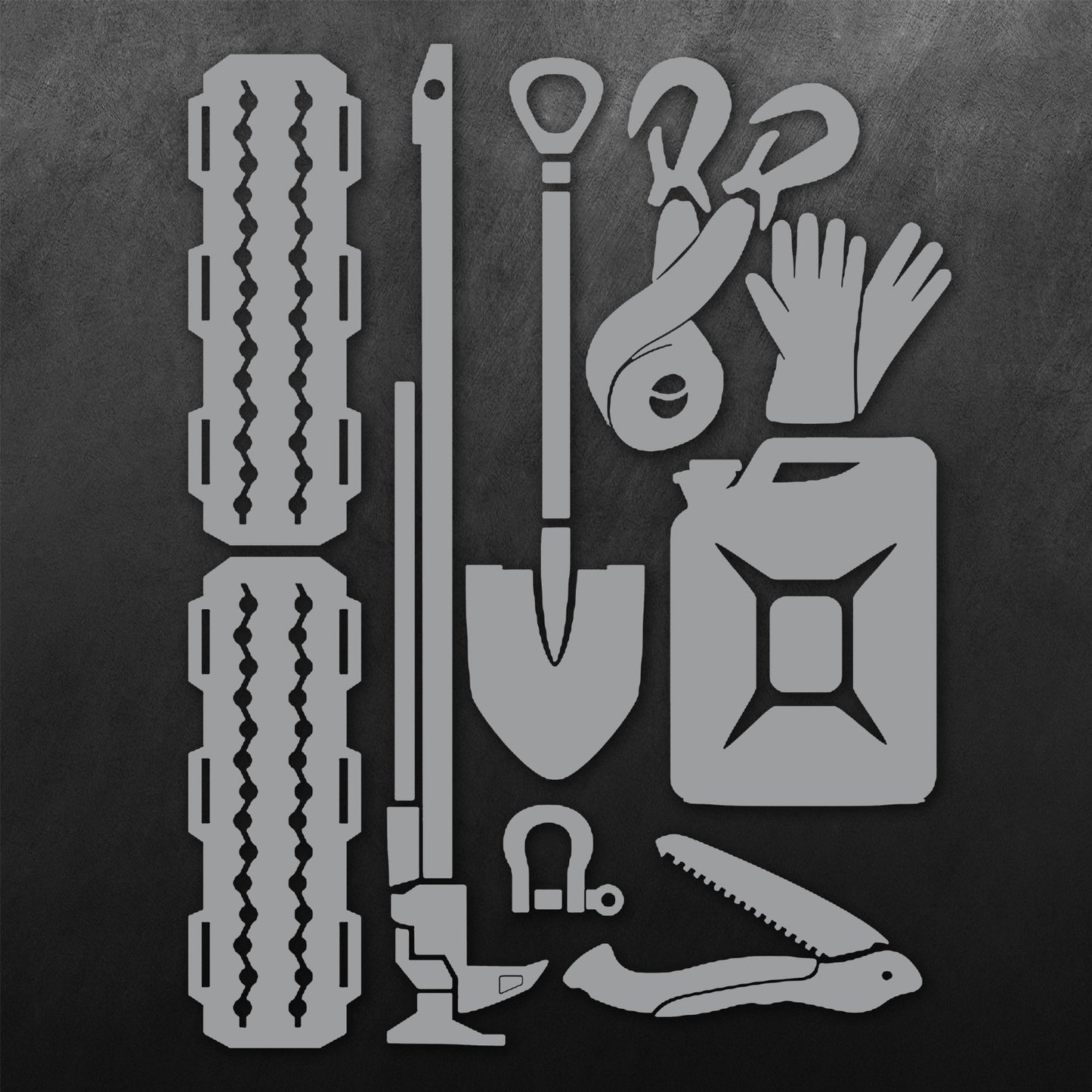 4WD Recovery kit Sticker