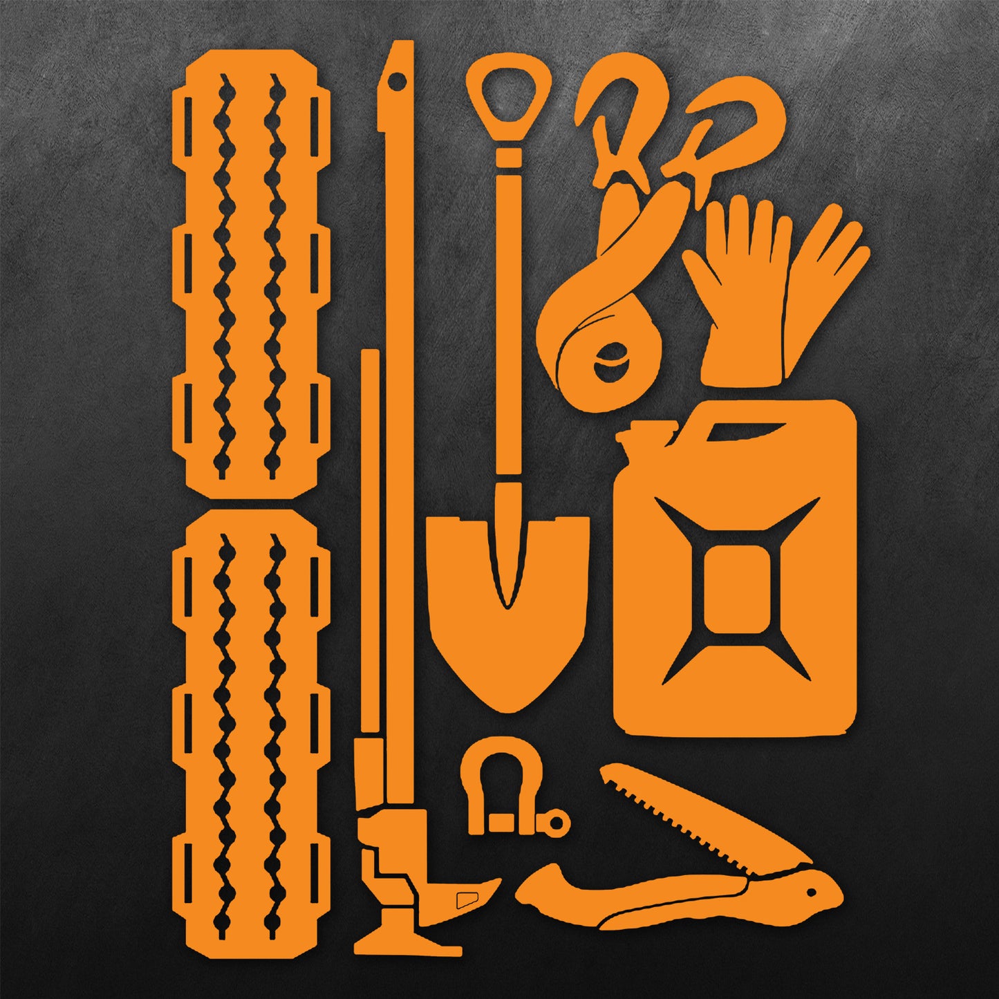 4WD Recovery kit Sticker