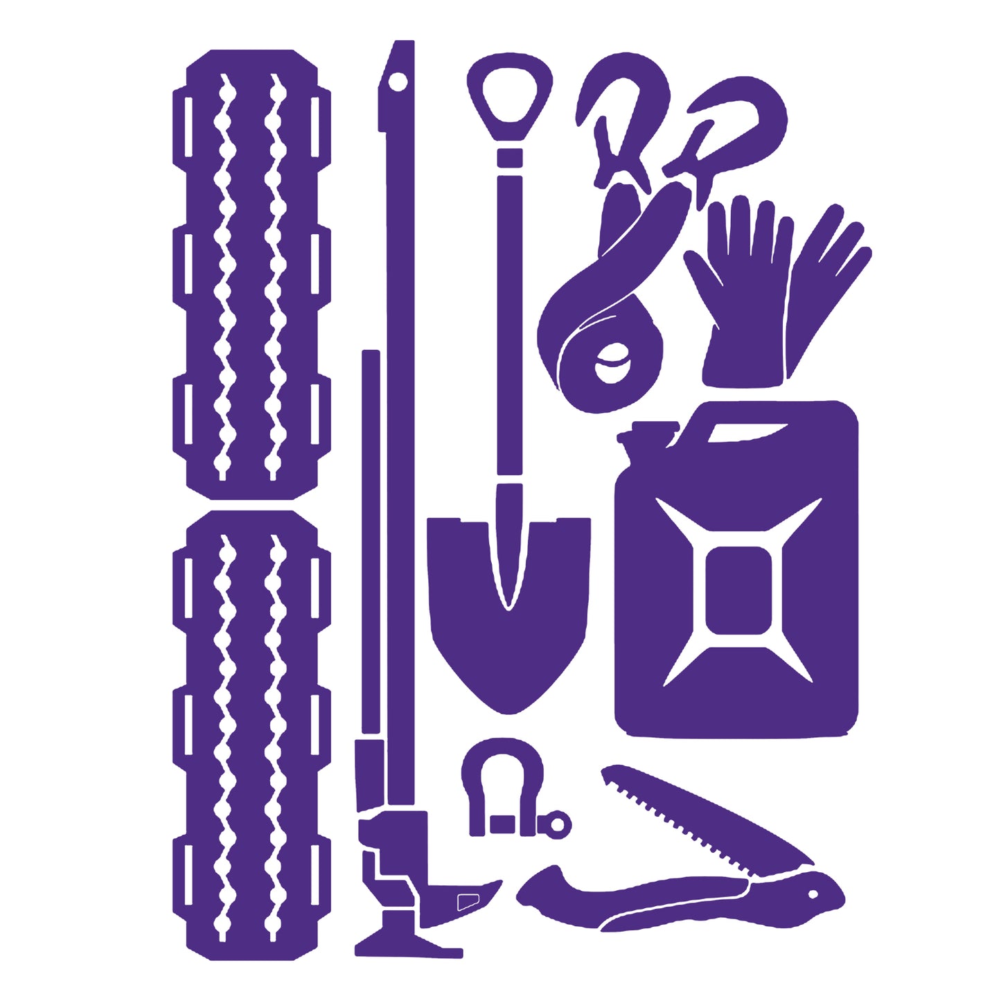 4WD Recovery kit Sticker
