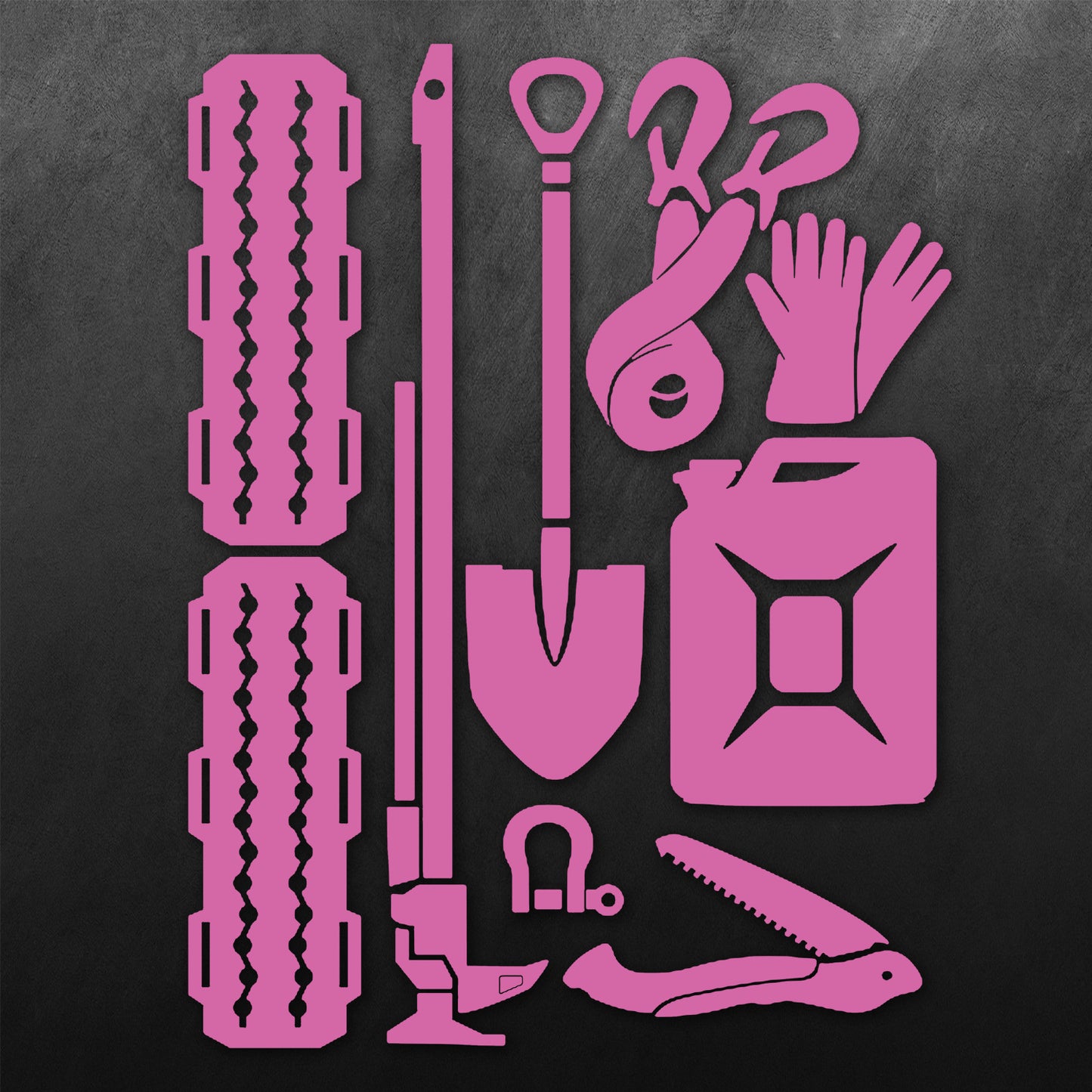 4WD Recovery kit Sticker