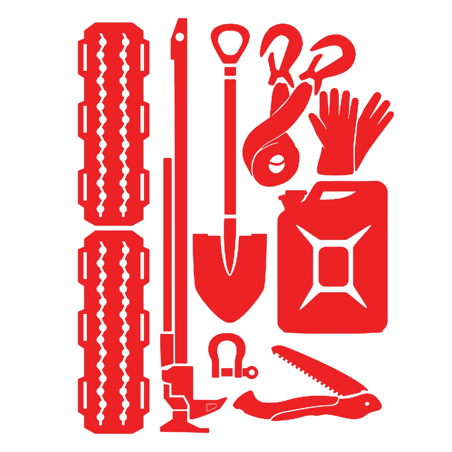 4WD Recovery kit Sticker